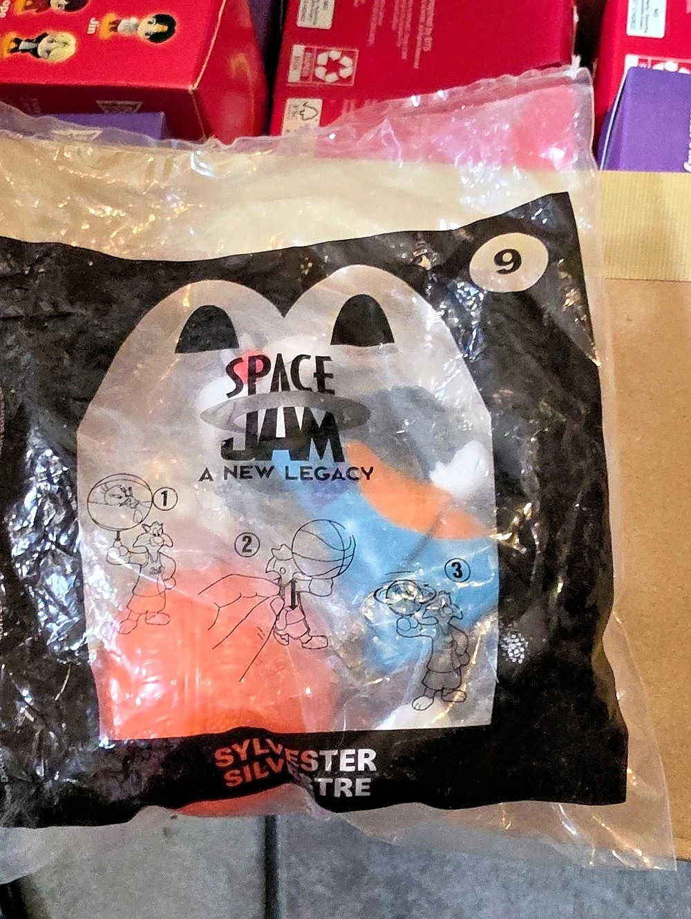McDonald's Space Jam: A New Legacy Sylvester #9 Happy Meal Toy Plush Toy Black &
